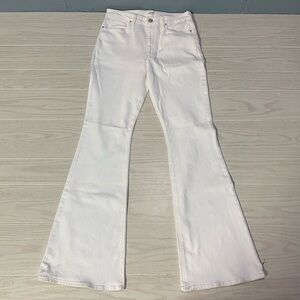 Hudson White Holly Flare Jeans
